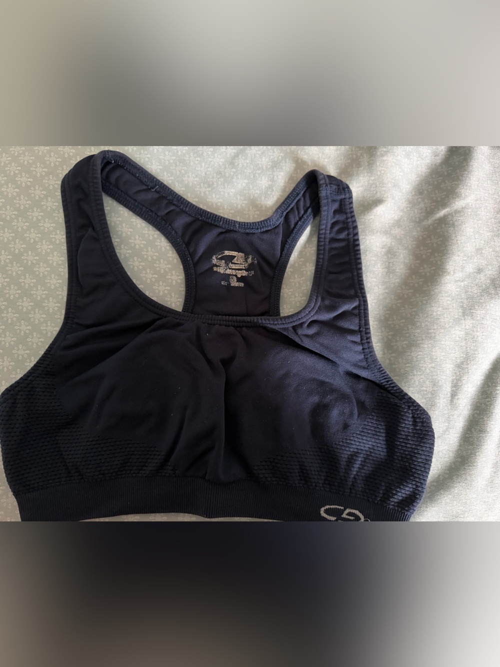 Champion Navy Racerback Seamless Sports Bra
